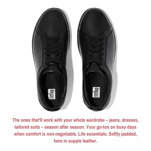 Image of FitFlop Womens Rally Leather Sneakers