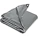 Tectake Bâche de protection Etanche Multi Usages Résistante avec œillets 550 g/m2 Gris – Diverses Tailles (3x6 m)