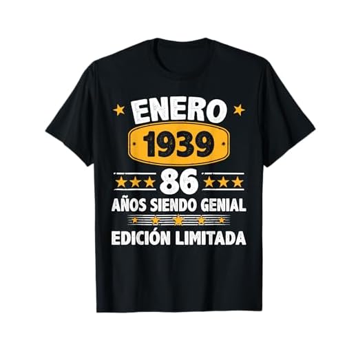 Enero 1939 86 Años Hombre Cumpleaños Regalo Enero 1939 Camiseta