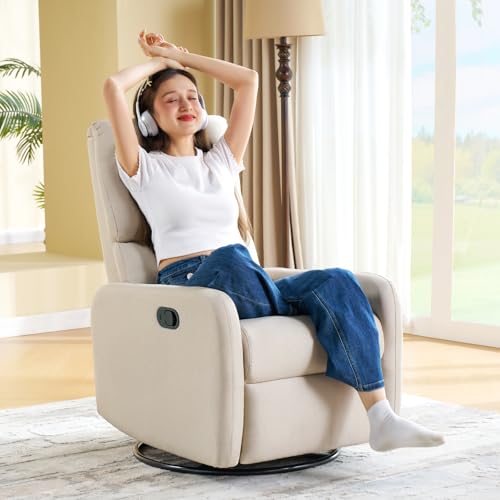 Jocisland-Swivel-Rocking-Chair-Nursery-Glider-Recliner-Chairs-for-Adults-Rocker-for-Living-Room-Bedroom-Comfy-Upholstered-Modern-Nursing-Reclining-Single-Sofa-Beige-Linen Jocisland Swivel Rocking Chair Nursery Glider Recliner Chairs for Adults Rocker for Living Room Bedroom Comfy Upholstered Modern Nursing Reclining Single Sofa Beige Linen