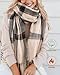 FURTALK Winter Scarf for Women Shawl Soft Tassel Plaid Large Oversized Scarves Wraps