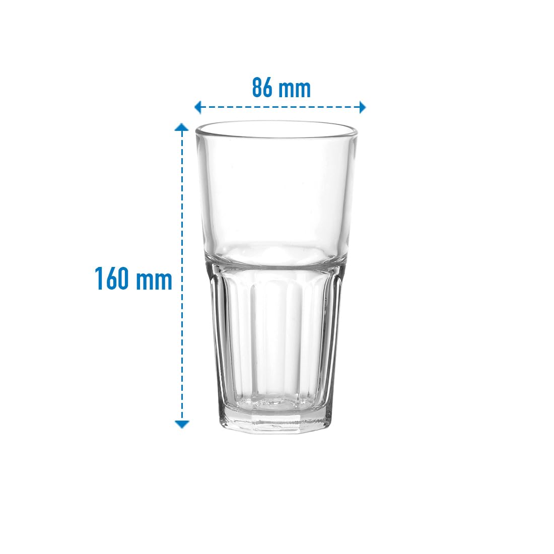 Ocean Centro Cooler Set, Set of 6 (Glass, Transparent, 455 ml) - Image 3 thumbnail