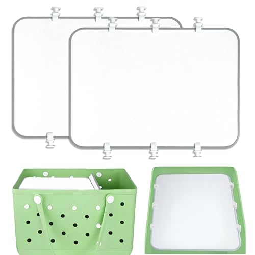 Gabrella 2 Pcs Divider Tray Compatible with Bogg Bag Accessories, X Large Beach Bag Divider Pouch for Wet Dry Items Organizing Trays, Trays Insert for Beach Bags (11.8X8.4 in)