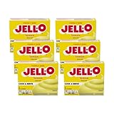 Jell-O Cook & Serve Pudding & Pie Filling Mix, Lemon Flavored, Smooth & Creamy Dessert for Pies & Home Baking, 4.3 oz (Pack of 6)