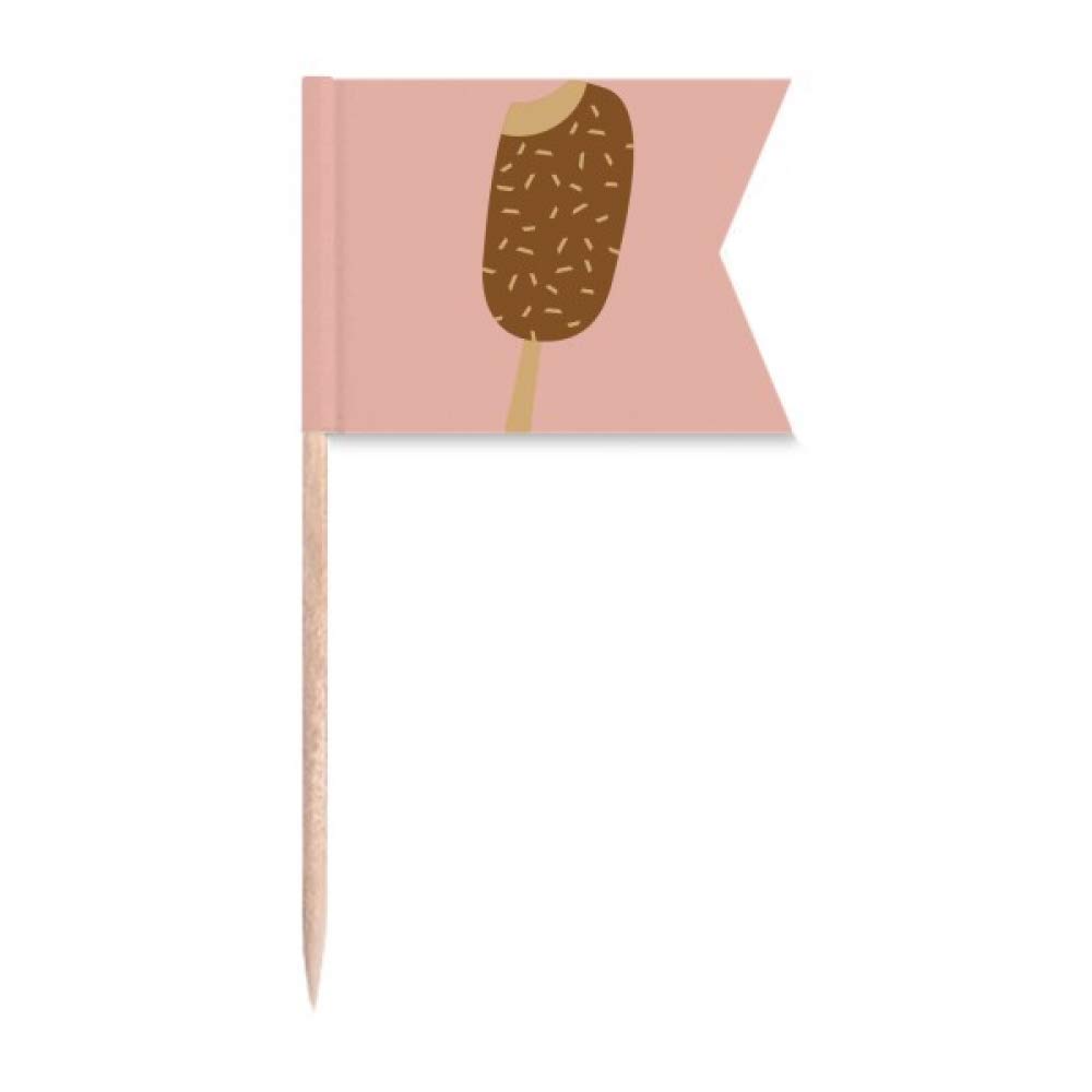 Plaque de fromage marquée au cure-dent sur gâteau de fête chocolaté sucré DIYlab