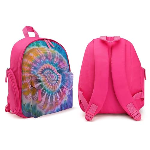 Tie Dye Snail Shell Cute Backpack Small Daily Casual Daypack Travel Bag with Adjustable Strap Graphic Print4