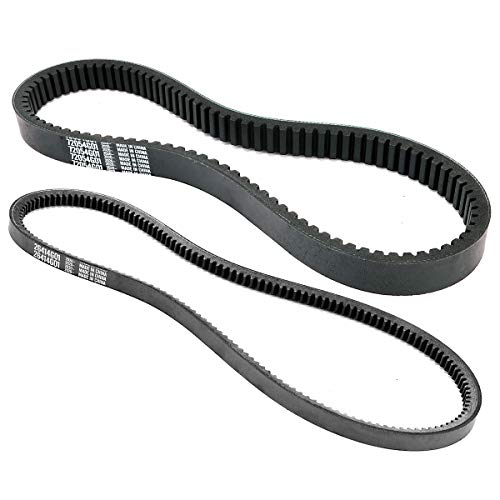 Roykaw Golf Cart Clutch Drive Belt & Starter Generator Belt Kit Compatible with EZGO TXT Medalist 1994-2013 with Robin Engine 4 Cycle Gas Golf Cart, OEM# 72054G01,72024G01,72025G01,26414G01