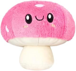 Squishable - Snugglemi Snackers Mushroom - Garden Collection - 6.5 in - Soft Toy Collectible Stuffed Animal - Beans
