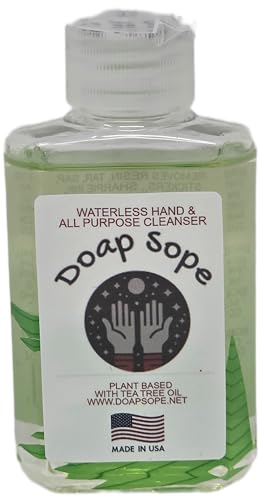 Doap Sope It's not SOAP (Dope Soap) Plant-Based, Hand/Multi-Purpose Cleanser with Tea Tree Oil and NO ALCOHOL. Hand cleanser/Industrial degreaser. Resin, Tar, Sap, Soot, Ink, Stain etc.