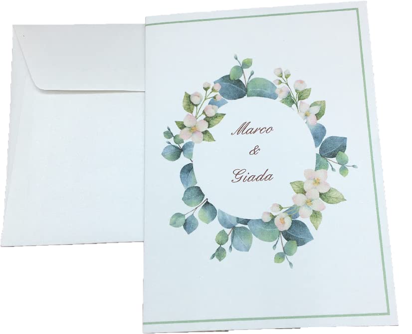 LE GEMME DI VENEZIA Conjunto de invitaciones de boda personalizadas invitaciones boda 315421 (PEZZI 80)