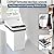 Pure Flower Home 12L Small Automatic Trash Can with Lid, Waterproof Touchless Motion Sensor Waste Bin for Bathroom, Bedroom, Office (White)