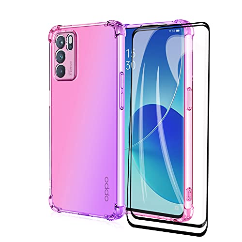 GOKEN Cover per Oppo Reno 6 5G (Oppo Reno6 5G) + 2...
