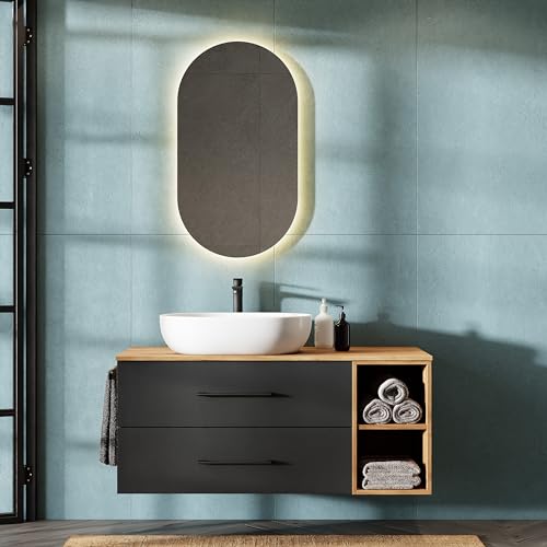 MODERNO: i nostri mobili da bagno LUX sono stati progettati con cura per adattarsi perfettamente a qualsiasi bagno. Linee pulite ed estetica senza tempo aggiungono un tocco di eleganza e lusso al vostro spazio.