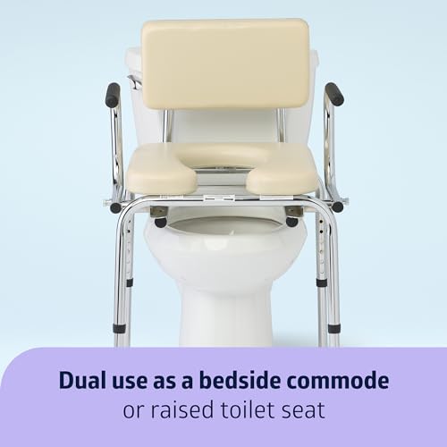 Medline G98204 Drop Arm Commode With Padded Seat And Backrest thumb #5