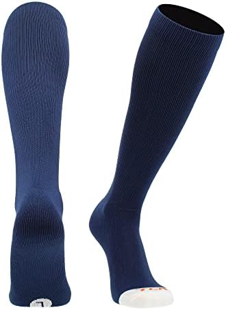MadSportsStuff Pro Line Over the Calf Baseball Socks (Navy, Large)