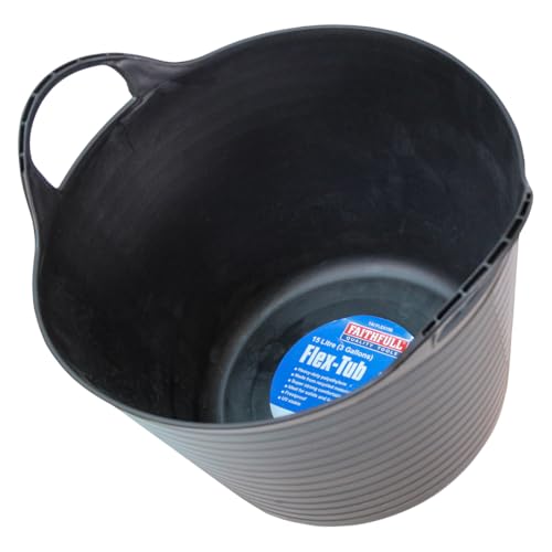 Faithfull FAIFLEX15B Black Polyethylene Flex Tub 15 Litre (3 gl) Capacity