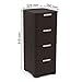 CURVER 209906 - Cajonera con Efecto Mimbre (Polipropileno, 4 cajones de 14...