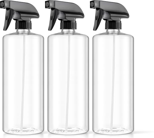 Bar5F Plastic Spray Bottles with Trigger, 32 oz | Leakproof, Empty, Adjustable Fine to Powerful...