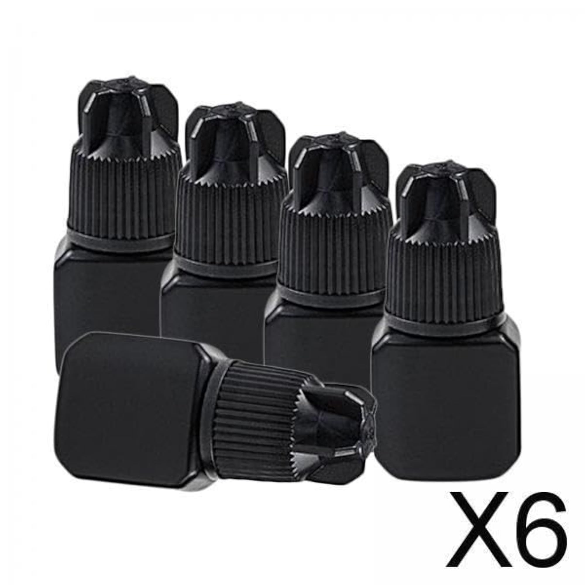 5 Pcs Empty Glue Bottles Eyelash Extensions Plastic Storage Container 5ml