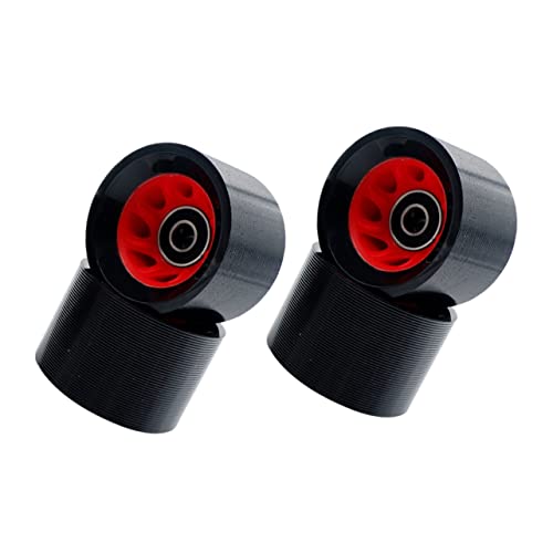 WOONEKY Replacement Skates Wheels Set 4pcs Skating Wheel Double-row Roller for Sports