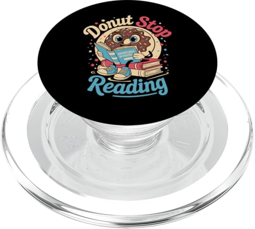 Donut Stop Reading Carino Divertente Insegnante Ritorno a Scuola PopSockets PopGrip per MagSafe
