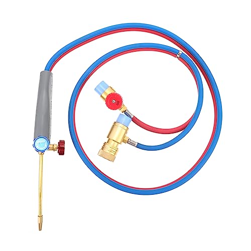 Homoyoyo Mini Gas Torch Welding Kit 2m Hose Micro Oxygen Soldering Torch for Precision Welding and Portable Gas Blowtorch and Soldering Tasks