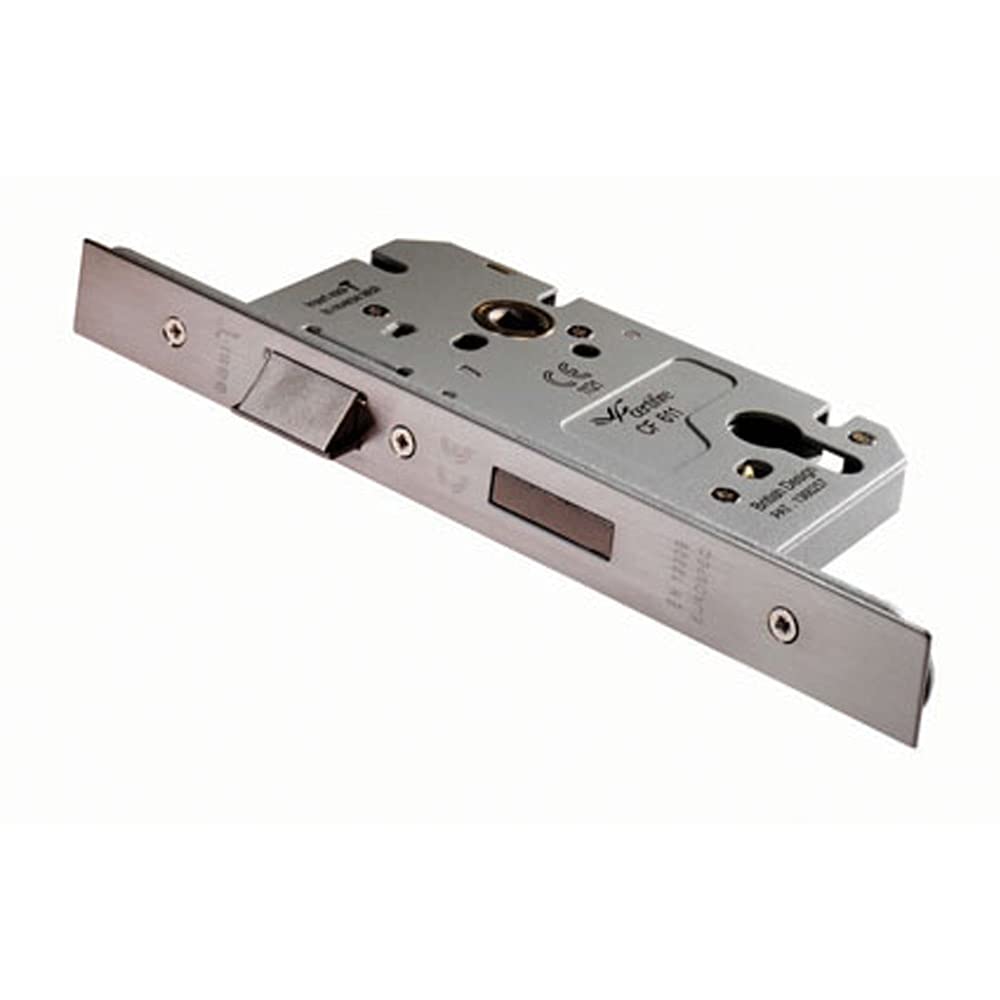 Loops Architectural DIN Euro Profile Sashlock - Square Forend - Satin Stainless Steel