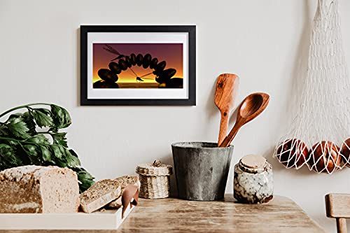 Affiche encadrée 30x20 cm dragonfly avec cadre mdf de salon - 2