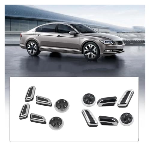 Interruptor de asiento para Audi A5 A7 Q5 perilla de ajuste 6 piezas negro cromado 3