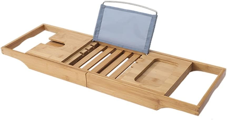Extendable Bath Tray Bathtub Tray Spa Bath Tub Caddy Organizer Book Wine Tablet Holder Reading Rack Bathroom Accessories