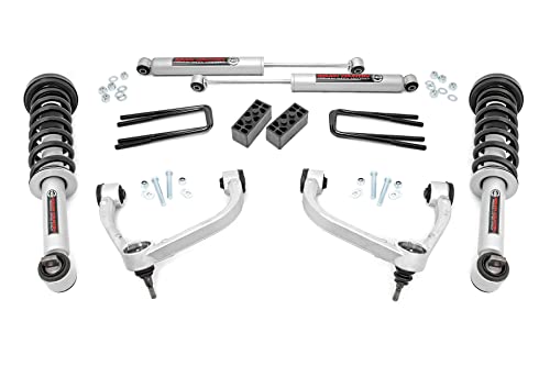 Rough Country 3' Suspension Lift Kit with N3 Lifted Struts & N3 Rear Shocks for Ford F-150 4WD...