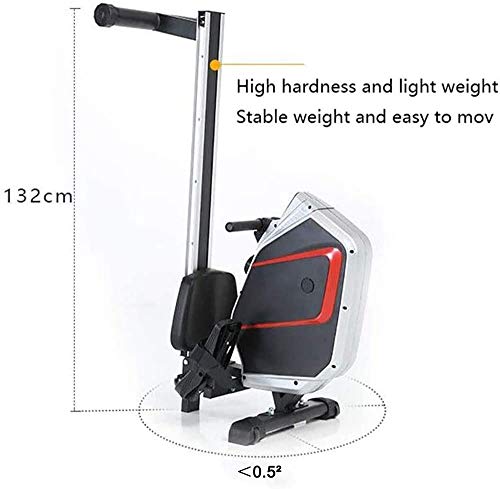 Image of Rowing Machine Aerobic Exercise Fitness Equipment 8-Level Magnetic Control Resistance Adjustable LCD Intelligent Display Real-Time View of Exercise Status