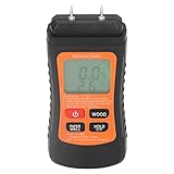Riuulity Feuchtigkeitsmesser, Holzfeuchtigkeitsdetektor, 3-in-1-Modi für Handwerker und Bauinspektoren, ABS, Lieferung ohne Batterien, 1,5 V AAA-Batterie