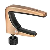 Aroma プロフェッショナルギターカポタスト ワンタッチ式 クイックチェンジ 張力調整可能 ビビり防止設計 亜鉛合金製 6弦アコースティックギター エレキギター対応