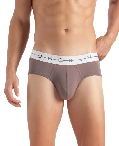 Image of Jockey NY15 Men Super Combed Cotton Elastane Stretch Solid Brief with Ultrasoft Waistband