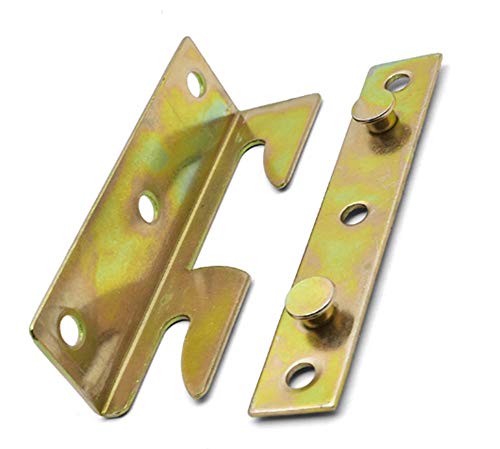 Bed Rail Bracket - Heavy Duty Non-Mortise Bed Rail Bracket Bed Rail Fasteners,Set Of 4 (Screws Included) #TOP1