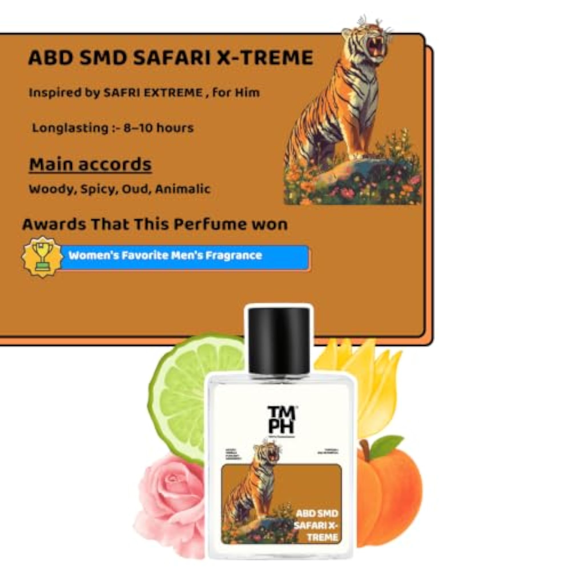 Men's Safari X-treme Aromatic EDP Perfume Spray, Luxury Gift