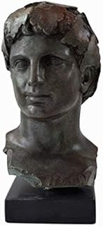 Dionysos Head bust with bronze color effect - Dionysus God of wine ritual madness and ecstasy