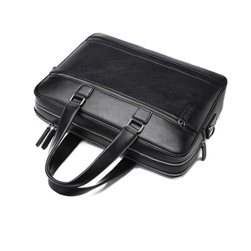 Bolso mensajero para notebook de 15.6 pulgadas en cuero portátil miniatura 5