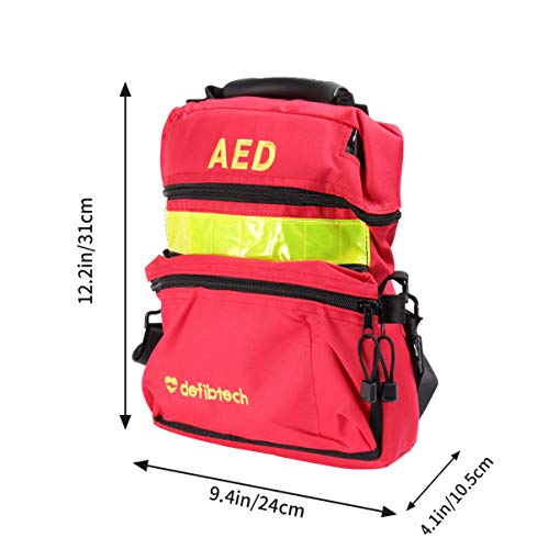 Milisten First Aid Bag Aed Medical Bag Empty1St Aid Bag Empty Rescue Defibrillator Bag First Responder Bag For Emergency Critical Healthcare Protection Red #TOP1