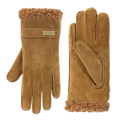 Nicole Miller New York Womens Winter Gloves Women - Suede Leather...