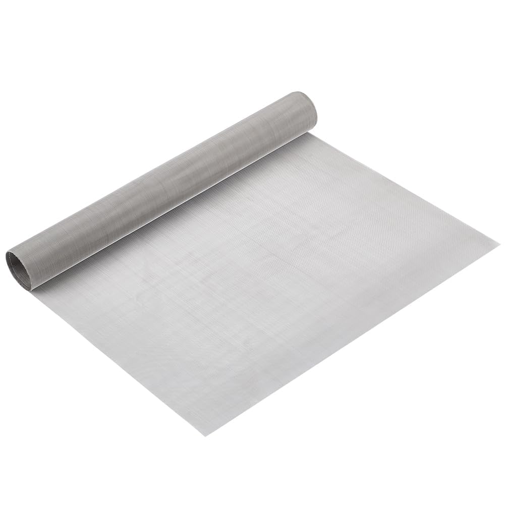 BENECREAT Grillage Tissé en Acier Inoxydable 304 40x200 cm, Grillage Fin Tissé Par Tamis à Mailles en Métal de 80 mailles pour la Maille de Filtre, Tissu de Filtration et Projet de Bricolage