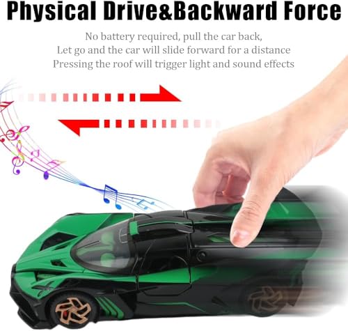 Image of Sky Tech Bugatti Bolide Sports SUV Car 1:32 Scale Model Car Exclusive Alloy Metal Pull Back Die-cast Diecast Metal Pullback Toy Openable Doors & Light Music Best Gifts Kids【Colors as Per Stock 】