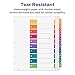 Avery Extra-Wide Dividers for 3 Ring Binders, 10 Tabs per Set, Customizable Table of Contents, Multicolor Tabs, Works Great with Sheet Protectors (11165)