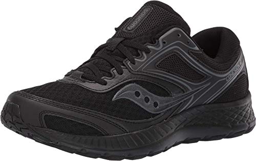 Saucony Men's Cohesion 12 Running Shoe, Black | Black, 10.5