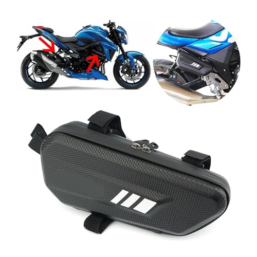 Bolsa lateral saddlebags impermeable para motocicleta LeosHi compatible con GSX-S750 GSX-S1000 (lado izquierdo) miniatura 3