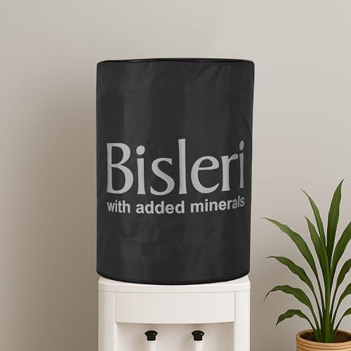 Image of Kuber Industries Rexine 20 Ltr. Water Camper Cover | Easy-To-Clean & Machine Washable Dispenser Bottle Cover - Ideal for Home, Office, Hospital & Outdoor Use | Black