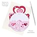 SANTORO Pirouette - 3D Pop Up Greeting Card - Love - Valentine's Day, Pink Heart Sentiments, Mother's Day, Anniversary, Boyfriend Girlfriend Gift, Heart-Shaped Card
