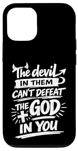 The Devil In Them Can't Deperat The God In You Christian �X�}�z�P�[�X iPhone 12/12 Pro �p