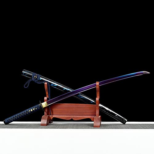 Samurai Sword - Hand-Forged Katana Sword Authentic, Anime Sword, Japanese Swords, Traditional Hardening Process Authentic Katana, Perfect For Display, Collection #TOP2